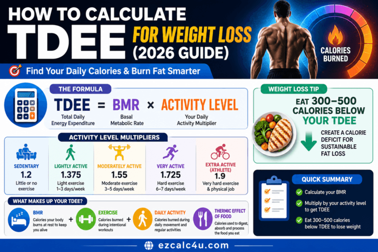 How to Calculate TDEE for Weight Loss (2026 Guide)